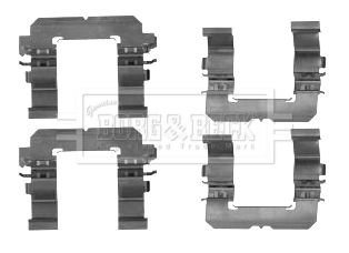 BORG & BECK Комплектующие, колодки дискового тормоза BBK1253